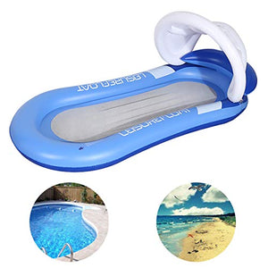 Queta Materasso Gonfiabile Piscina Amaca Mare Materassino Blu