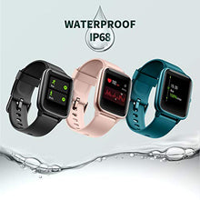 Carica l&#39;immagine nel visualizzatore di Gallery, Vigorun Smartwatch Orologio Fitness Impermeabile IP68 Uomo Donna Oro rosa
