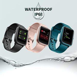 Vigorun Smartwatch Orologio Fitness Impermeabile IP68 Uomo Donna Oro rosa