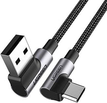 Carica l&#39;immagine nel visualizzatore di Gallery, UGREEN Cavo USB C 90 Gradi Type C Ricarica Rapida 3A Tipo C in Nylon 1M