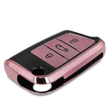 Carica l'immagine nel visualizzatore di Gallery, kwmobile Cover Copri-Chiave Compatibile oro rosa brillante / nero