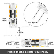 Carica l&#39;immagine nel visualizzatore di Gallery, DiCUNO G4 LED Lampadina 10 × 1.2W 24 * 3014 Equivalente da 10W Bianco Caldo - Ilgrandebazar