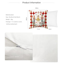 Carica l&#39;immagine nel visualizzatore di Gallery, ARNTY Natale Federe Cuscini Divano 45x45, Natale Federe Cuscino,Cuscini Natalizi,Copricuscini Divano Set di 4 Fodere Cuscini Moderna Federe Decorative Camera da Letto Divano Cuscino per Esterno
