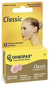 Ohropax Classic cera modellabile tappi 2 confezioni (24 coppie)