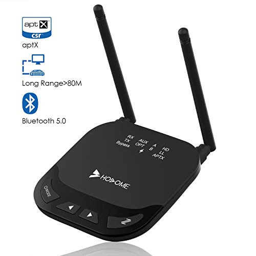 Hosome Trasmettitore e Ricevitore Bluetooth 5.0, Nuova Versione