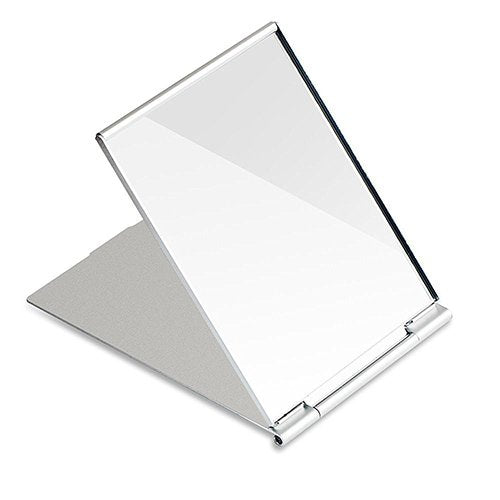 Piccolo specchio da viaggio pieghevole portatile, tascabile Silver –