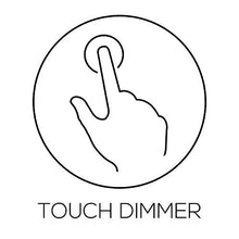 Carica l&#39;immagine nel visualizzatore di Gallery, Set di 2 – Lampada da tavolo con funzione touch - Finitura cromata Nero - Ilgrandebazar