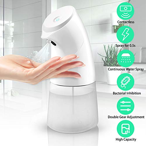 ANVASK Spruzzatore Automatico Alcool Disinfettante, Touchless Bianco