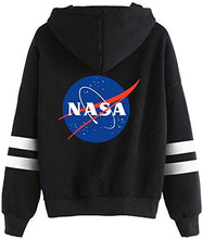 Carica l'immagine nel visualizzatore di Gallery, EMILYLE Donna Felpe con Cappuccio NASA Stampato Galaxy Planet Hoodie L, 1 Nero - Ilgrandebazar