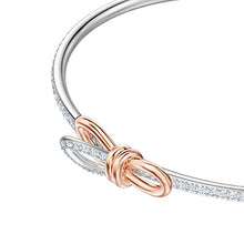 Carica l&#39;immagine nel visualizzatore di Gallery, Swarovski Bangle Lifelong Bow, Cristallo Bianco, da Donna, Mix di Placcature... - Ilgrandebazar