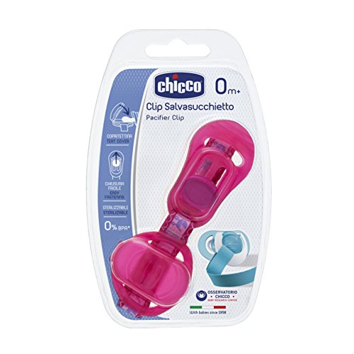 Chicco 00007263100000 Clip Salvasucchietto, Portaciuccio, 0m+, Rosa - Ilgrandebazar