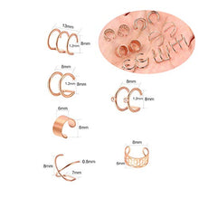 Carica l&#39;immagine nel visualizzatore di Gallery, LEEQ 6 Paia Orecchio Clip in Acciaio Inossidabile Non Piercing Orecchini... - Ilgrandebazar