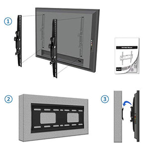 deleyCON MK-W-2 – Universal Staffa a Muro per TV - Hasta 75 kg- Inclinación - Ilgrandebazar