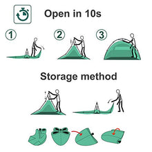 Carica l&#39;immagine nel visualizzatore di Gallery, Soontrans Tenda da Campeggio 3-4 Personas Spiaggia Pop Up...