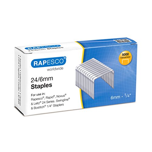 Rapesco S24602Z3 Punti, 5000 Pezzi, 24/6 mm - Ilgrandebazar