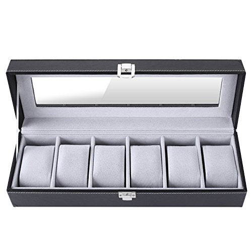 FEMOR Scatola Porta Orologi per 6 orologi, Custodia Orologi, Cofanetto... - Ilgrandebazar