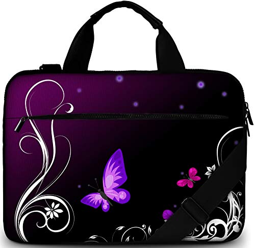 Sidorenko - Borsa in Neoprene per Notebook a 15, Butterfly A217