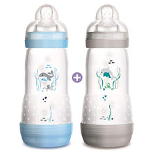 Carica l&#39;immagine nel visualizzatore di Gallery, MAM Biberon Set di 2 anti-coliques con ciuccio flusso 3 per Ragazzo 320 ml - Ilgrandebazar