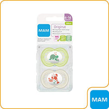 Carica l'immagine nel visualizzatore di Gallery, MAM 661723, Set di Ciucci in Silicone, 6 - 16 Mesi, 2 pz., Bianco/Verde