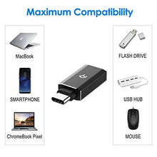 Carica l'immagine nel visualizzatore di Gallery, Rankie Adattatore USB C Alta velocità Tipo C a USB-A 3,0, Pacco da Nero