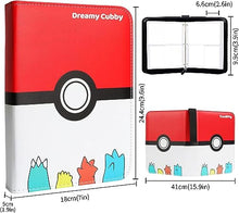 Carica l'immagine nel visualizzatore di Gallery, Album Carte, 480 Porta Carte con 4 Tasche, Raccoglitore di Carte Collezionabili con 60 Pagine (Rosa e bianco)