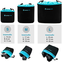 Carica l&#39;immagine nel visualizzatore di Gallery, Lens-Aid Custodia per Fotocamera in Neoprene con Rivestimento Feltro: S
