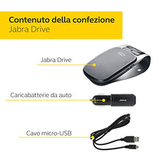 Carica l'immagine nel visualizzatore di Gallery, Jabra Drive Bluetooth Altoparlante per Auto, Microfono Vivavoce con Nero