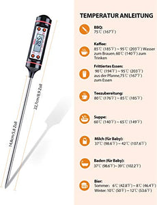 Habor, Termometro Digitale da Cucina con 5,9" Sonda, Display LED & 1Pack - Ilgrandebazar