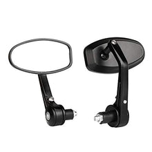 Carica l&#39;immagine nel visualizzatore di Gallery, Yizhet 1 coppia Specchietti retrovisori moto nero Universali 7/8&quot; 22mm... - Ilgrandebazar