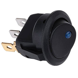 Sunerly, interruttore rotondo on-off illuminato per auto, barca, camion,...