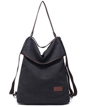 Carica l'immagine nel visualizzatore di Gallery, Travistar Borsa Zaino Donna,Borsa Tracolla Donna Borse a Mano Nero