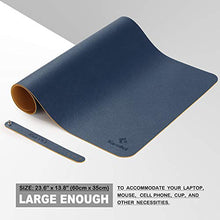 Carica l'immagine nel visualizzatore di Gallery, Knodel Tappetino da Tavolo, Sottomano Ufficio, 35cm x 60cm, Dark Blue