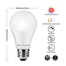 Carica l&#39;immagine nel visualizzatore di Gallery, LE Lampadina Intelligente WiFi LED E27, 8.5W (=60W), Smart Lampadine... - Ilgrandebazar