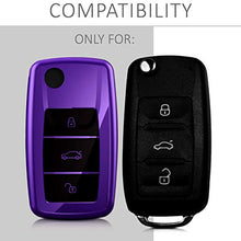 Carica l'immagine nel visualizzatore di Gallery, kwmobile Cover Copri-Chiave Compatibile con VW Skoda Seat violetto brillante