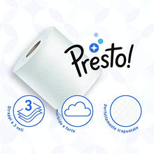 Carica l'immagine nel visualizzatore di Gallery, Marchio Amazon - Presto! Carta igienica trapuntata a 3 veli - Conf. da 36...
