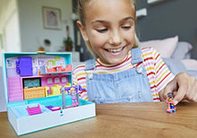 Carica l&#39;immagine nel visualizzatore di Gallery, Polly Pocket Scuola, Playset con Due Bambole e Accessori, Giocattolo per... - Ilgrandebazar