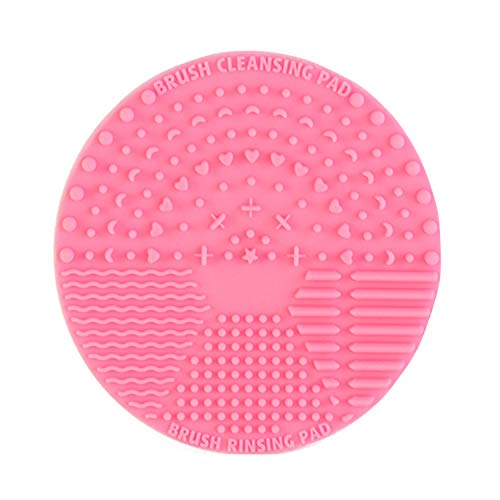 Tappetino per la pulizia dei pennelli da trucco, Rosa di piccole dimensioni.