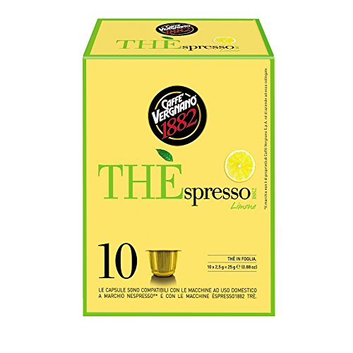 Caffè Vergnano 1882 THÈspresso Capsule Tè Compatibili Nespresso, Limone - 6...