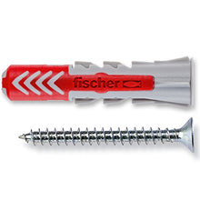 Carica l&#39;immagine nel visualizzatore di Gallery, Fischer 50 Tasselli Duopower con Vite, 6 x 30 mm, per Muro pieno, 6 x 30 mm - Ilgrandebazar