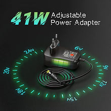 Carica l&#39;immagine nel visualizzatore di Gallery, SoulBay 6V - 24V 41W Alimentatore Switching Universale per Caricabatterie CA/CC con punte CC da 11 pezzi, contiene spina USB-C per Elettronica Domestica e Strisce LED - 2000 mA max