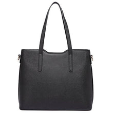 Carica l'immagine nel visualizzatore di Gallery, Miss Lulu Donne Moda borsetta Borsa a tracolla Ecopelle Black