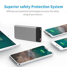 Carica l'immagine nel visualizzatore di Gallery, Caricabatterie Portatile 30000mAh Powerbank con Torcia 30000mAh_Grigio