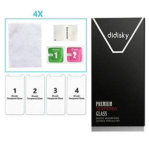 Didisky Vetro Temperato per Samsung Galaxy J4 Plus/J6 Plus, [4 Trasparente - Ilgrandebazar