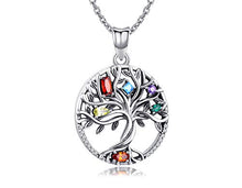 Carica l&#39;immagine nel visualizzatore di Gallery, Collana Donna in Argento 925,Albero Della Vita Ciondolo Cubic Zirconia... - Ilgrandebazar