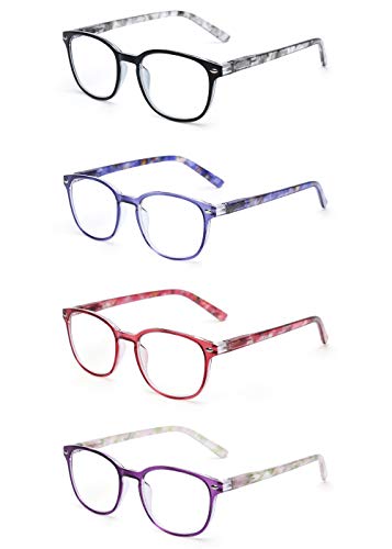 Occhiali da Lettura 4 Pacco di Cerniere a Molla +1.25, 4 Pacchi Colore Misto - Ilgrandebazar