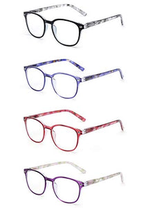 Occhiali da Lettura 4 Pacco di Cerniere a Molla +1.25, 4 Pacchi Colore Misto - Ilgrandebazar