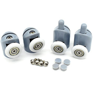 YUANQIAN - Set di 8 rulli per box doccia da 25 mm, con guide pulegge