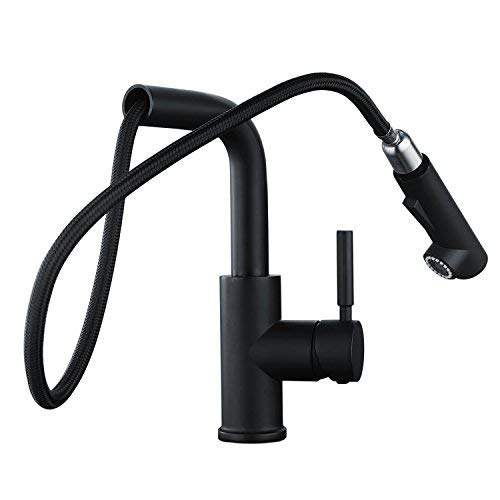UUhome Rubinetto Estraibile 360 °Girevole Multifunzione Miscelatore Nero - Ilgrandebazar
