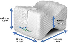 Carica l&#39;immagine nel visualizzatore di Gallery, Cuscino per le Ginocchia Sviluppato da Medici - Supporto Ortopedico in Memory Foam per Traversine Laterali, Sciatica, Dolore Lombare - Cuscino per Gambe per Dormire sul Lato - Manuale Incluso