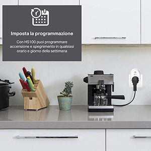 TP-Link Presa Wi-Fi HS100, Smart Plug Compatibile con Alexa e Google Home,...
